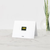 Drie Narcissen Wenskaart Kaart (Achterkant)