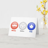 Drie Nederlandse pictogrammen Kaart (Gele Bloem)