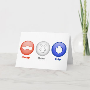Drie Nederlandse pictogrammen Kaart