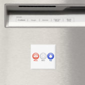 Drie Nederlandse pictogrammen Magneet (Insitu (Vaatwasser))