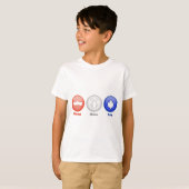 Drie Nederlandse pictogrammen T-shirt (Voorkant volledig)