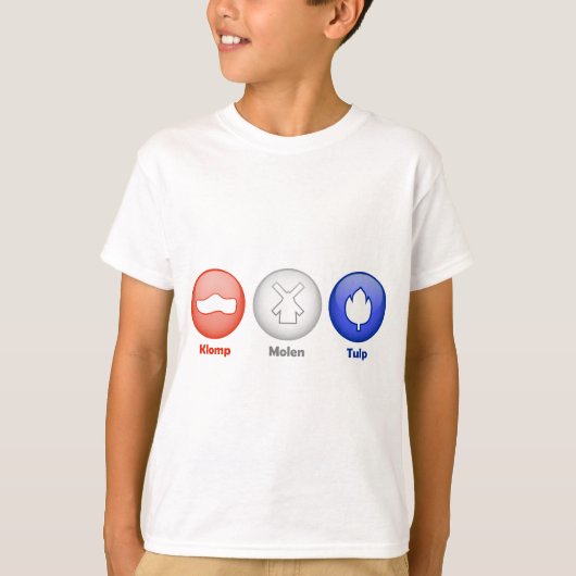 Drie Nederlandse pictogrammen T-shirt (Voorkant)