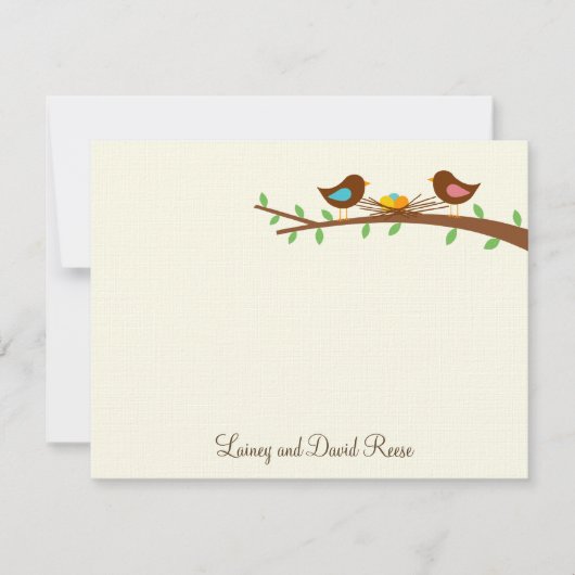 Drie nieuwe eieren plat dank je wel kaart (Voorkant)