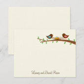 Drie nieuwe eieren plat dank je wel kaart (Voorkant / Achterkant)