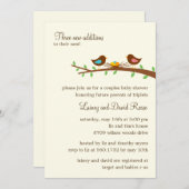 Drie Nieuwe Uitnodiging van het Baby shower van de (Voorkant / Achterkant)