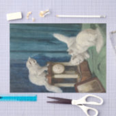 Drie nieuwsgierige katten van Arthur Heyer Tissuepapier (Craft)
