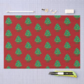 Drie niveaus versierd kerstboom patroon tissuepapier (Craft)