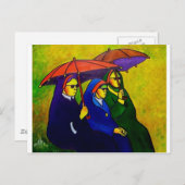 Drie nonnen door piliero briefkaart (Voorkant / Achterkant)