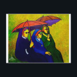 Drie nonnen door piliero briefkaart<br><div class="desc">Briefkaart horizontale Sjabloon</div>