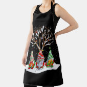 Drie Noordse gnomen en hun kerstboom Schort (Insitu)