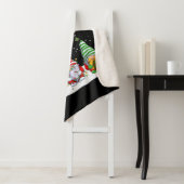 Drie Noordse gnomen en hun kerstboom Sherpa Deken (In situ)