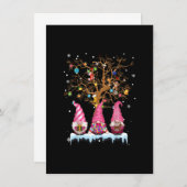 Drie Noordse Gnomes Winter Kerstmis Zweedse Elves Kaart (Voorkant / Achterkant)