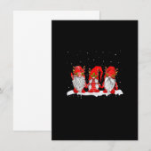 Drie Noordse Gnomes Winter Kerstmis Zweedse Elves Kaart (Voorkant / Achterkant)