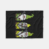 Drie Noordse Mannen Lacrosse Tomte Lax Player Fleece Deken (Voorkant (Horizontaal))