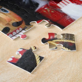 Drie nootmuskers op donkere achtergrond legpuzzel (Zijkant)