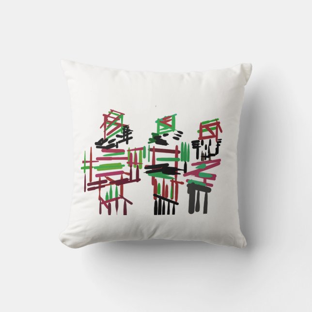 Drie notenkrakers met Kerstmis Kussen (Voorkant)