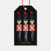 Drie Nutkrakers kerst Cadeaulabel (Voorkant)