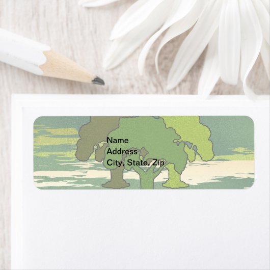 DRIE OAK TREES ETIKET (Insitu)