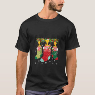 Drie Octopus in Sokken Grappig Lelijk Kerstzweet T-shirt