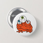 drie-ogen monster ronde button 5,7 cm (Voorkant /achterkant)