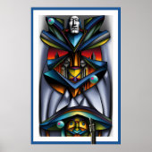 Drie olijven en de Tiki Bartender - Ken Gage Art Poster (Voorkant)