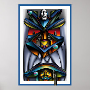 Drie olijven en de Tiki Bartender - Ken Gage Art Poster