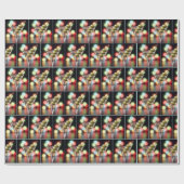 Drie olijven in een Martini glas Cadeaupapier (Vlak)