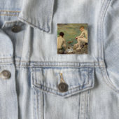 Drie ondernemingen vierkante button 5,1 cm (In situ)