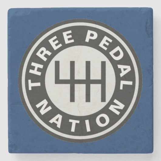 DRIE Onderzetter PEDAL NATION Stone (Voorkant)