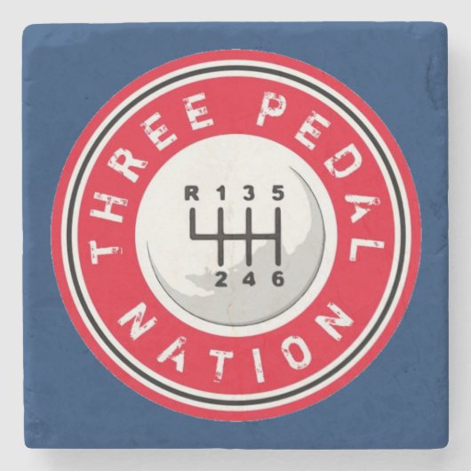 DRIE Onderzetter PEDAL NATION Stone (Voorkant)