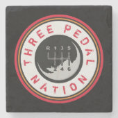 DRIE Onderzetter PEDAL NATION Stone (Voorkant)