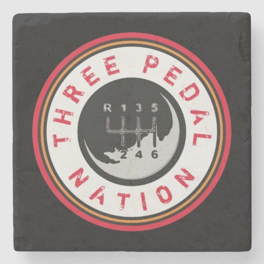 DRIE Onderzetter PEDAL NATION Stone (Voorkant)