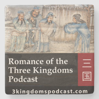 Drie onderzetter van gegoten kalksteen voor Kingdo