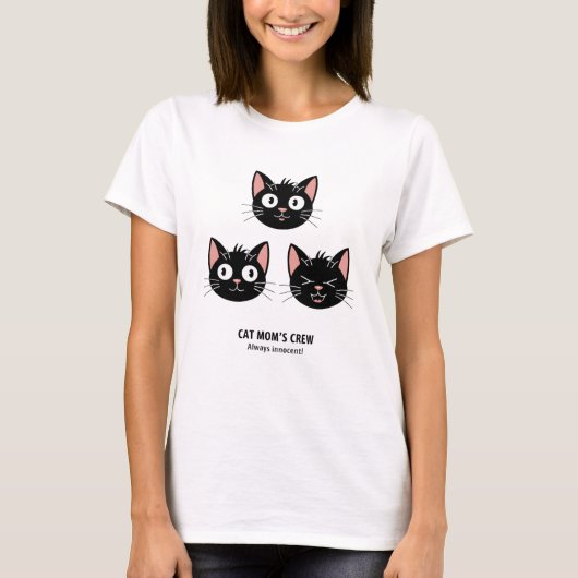 Drie ondeugende katten t-shirt (Voorkant)