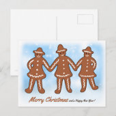 Drie ontbijtmannen CC0206 Kerstmis Feestdagenkaart (Voorkant / Achterkant)