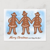 Drie ontbijtmannen CC0206 Kerstmis Feestdagenkaart (Voorkant)