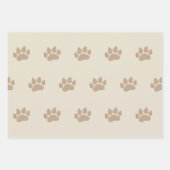 Drie ontwerpen voor afdrukken schilderen inpakpapier vel (Voorkant)