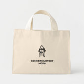 Drie oog bot sensoren detecteren n00b mini tote bag (Voorkant)