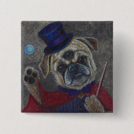 Drie oogfoto's van het Show Vierkante Button 5,1 Cm