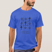 Drie op een rij Pad Prijs Belofte Tic Tac Toe T-shirt (Voorkant)