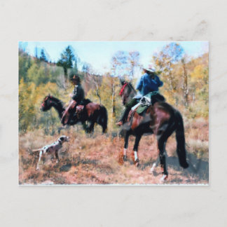 Drie op spoor briefkaart