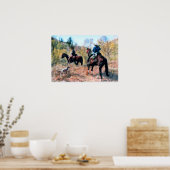 Drie op Trail art door Di.Wi. Poster (Keuken)