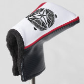 Drie open Japanse paraplu's Golfheadcover (3/4 voorkant)