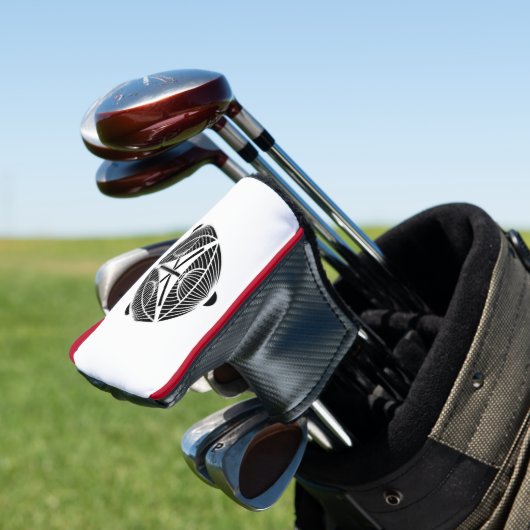 Drie open Japanse paraplu's Golfheadcover (Insitu)