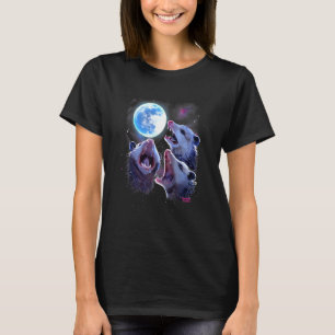 Drie Opossms'en naar de Moon Possssommen T-shirt