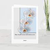 Drie orchideeën kaart (Achterkant)