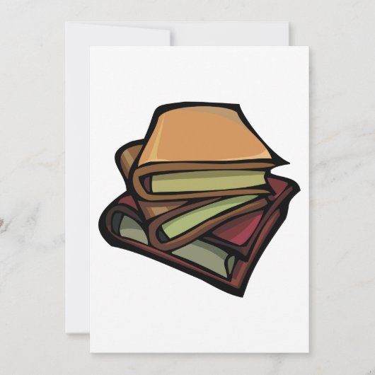 Drie oude Boeken gestapeld samen Kaart (Voorkant)