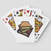 Drie oude Boeken gestapeld samen Pokerkaarten (Achterkant)
