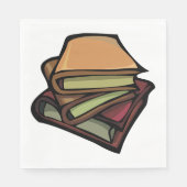 Drie oude Boeken gestapeld samen Servet (Voorkant)