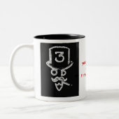 Drie oude Dudes Donkere Logo Mok (Links)